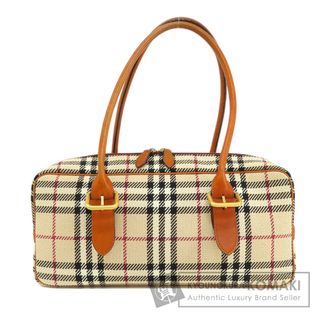 バーバリー(BURBERRY)のBURBERRY ノバチェック ハンドバッグ ニット レディース(ハンドバッグ)