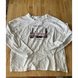 グラシア(GLACIER)のTシャツ 白 ホワイト カットソー ロンT 長袖 長袖カットソー 長袖Tシャツ(Tシャツ(長袖/七分))