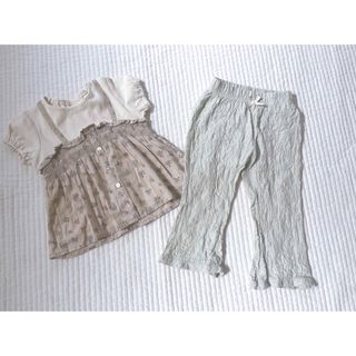 テータテート(tete a tete)のテータテート 女の子服　2点セット　90サイズ(パンツ/スパッツ)