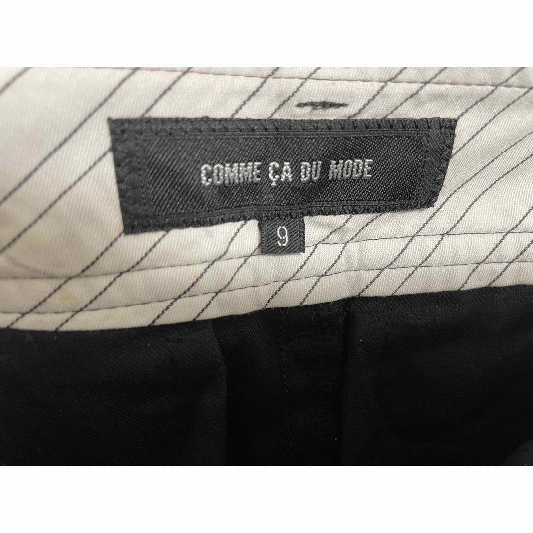 COMME CA DU MODE(コムサデモード)の【匿名配送】COMME CA DU MODE パンツ　コットン　綿　ブラック　9 レディースのパンツ(カジュアルパンツ)の商品写真