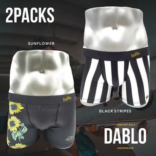 【新品】DABLO FTM メンズ ボクサーパンツ サーフパンツ Lサイズ 2枚(ボクサーパンツ)