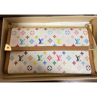 ルイヴィトン(LOUIS VUITTON)のルイヴィトン　長財布　マルチカラー　白(財布)