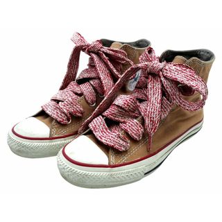 コンバース(CONVERSE)のCONVERSE コンバース オールスター ハイカット スニーカー size24cm/ベージュ ■■ レディース(スニーカー)