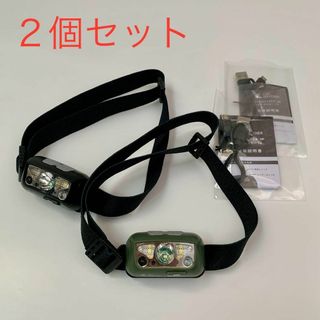 LEDヘッドライト USB 充電 小型 防災 災害 登山 キャンプ アウトドア(ライト/ランタン)