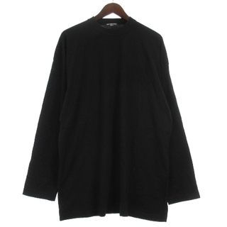 バレンシアガ(Balenciaga)のバレンシアガ UNIFIT Tシャツ 長袖 ロゴ刺繍 ブラック L(Tシャツ/カットソー(七分/長袖))