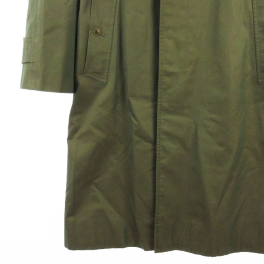 バーバリーズ ステンカラー コート ロング 裏ノバチェック カーキ 170 メンズのジャケット/アウター(ステンカラーコート)の商品写真