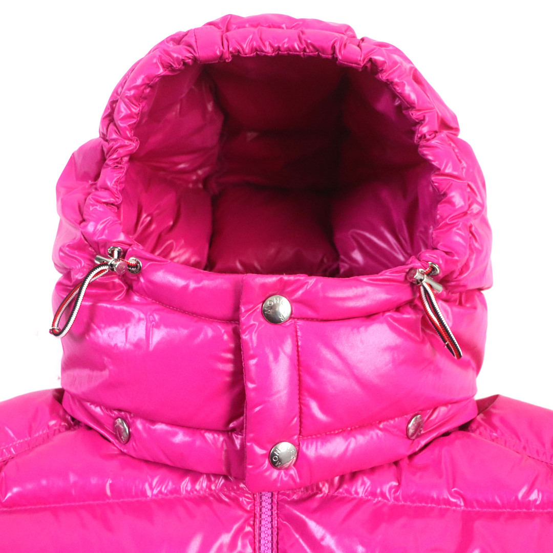 MONCLER(モンクレール)の美品▼MONCLER モンクレール 22-23AW SAULX ロゴワッペン・フード付き WZIP ダウンジャケット ブライトピンク 1 ハンガー・ガーメント付き 正規品 メンズ メンズのジャケット/アウター(ダウンジャケット)の商品写真