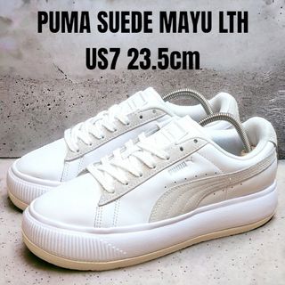 プーマ(PUMA)のPUMA プーマ スエード マユ 23.5cm ホワイト 厚底スニーカー(スニーカー)