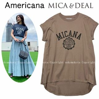 MICANA アメリカーナ mica&deal カレッジ Tシャツ マイカーナ