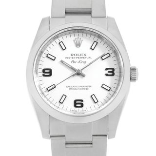 ROLEX - ロレックス エアキング 114200 ホワイト 369ホワイトバー ランダム番 メンズ 中古 腕時計