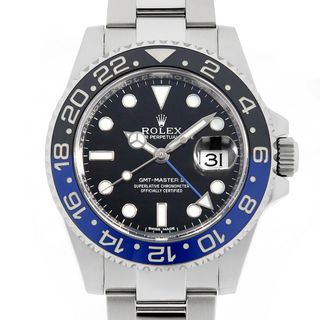 ROLEX - ロレックス GMTマスターII  116710BLNR ブラック ランダム番 メンズ 中古 腕時計