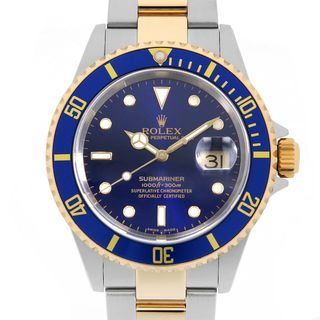 ロレックス(ROLEX)のロレックス サブマリーナ デイト 16613 ブルー F番 メンズ 中古 腕時計(腕時計(アナログ))