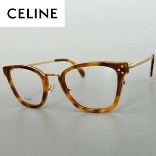 セリーヌ(celine)のメガネ セリーヌ レディース メンズ ブラウン ゴールド キャットアイ べっ甲柄(サングラス/メガネ)