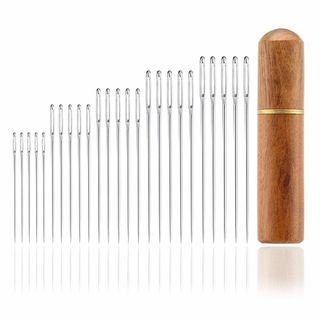 LIANHATA 手縫い針 25本入り 5サイズ 針用容器付き 縫い針 鋭い針 (その他)