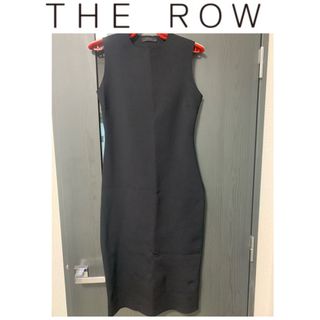 ザロウ(THE ROW)のTHE ROW ブラック　ノースリーブ　ワンピース(ロングワンピース/マキシワンピース)