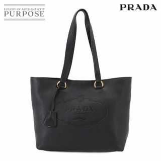 プラダ(PRADA)の未使用 展示品 プラダ PRADA ロゴ トート バッグ レザー ネロ 1BG100 ゴールド 金具 VLP 90230601(トートバッグ)