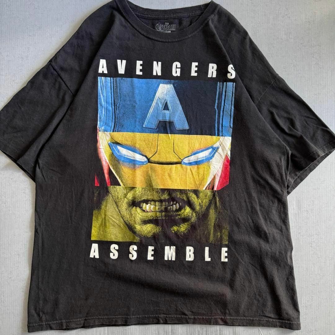 MARVEL(マーベル)のメキシコ製 マーベル Tシャツ アイアンマン ハルク キャプテンアメリカ XL メンズのトップス(Tシャツ/カットソー(半袖/袖なし))の商品写真