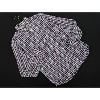 ビームス(BEAMS)のBEAMS HEART ビームスハート チェック シャツ sizeS/ラベンダーｘ青ｘ白 ■◇ メンズ(シャツ)