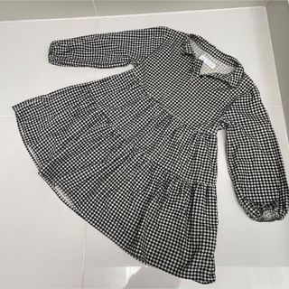 ザラ(ZARA)のZARA ギンガムチェック　チュニック　ワンピ　130(ワンピース)