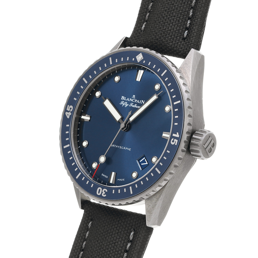 BLANCPAIN(ブランパン)の中古 ブランパン Blancpain 5000 0240 O52A ブルー メンズ 腕時計 メンズの時計(腕時計(アナログ))の商品写真