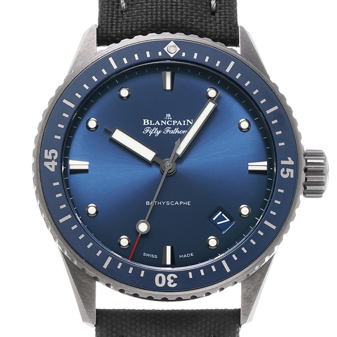 BLANCPAIN(ブランパン)の中古 ブランパン Blancpain 5000 0240 O52A ブルー メンズ 腕時計 メンズの時計(腕時計(アナログ))の商品写真