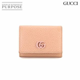 グッチ(Gucci)のグッチ GUCCI GGマーモント ダブルG ウォレット 三つ折り 財布 レザー ピンク 735212 VLP 90231835(財布)