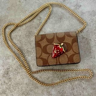 COACH - 新品未使用🍓Coachストロベリーミニチェーンバッグ