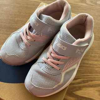 アシックス(asics)のアシックス　レーザービーム　パープル　17.5cm(スニーカー)