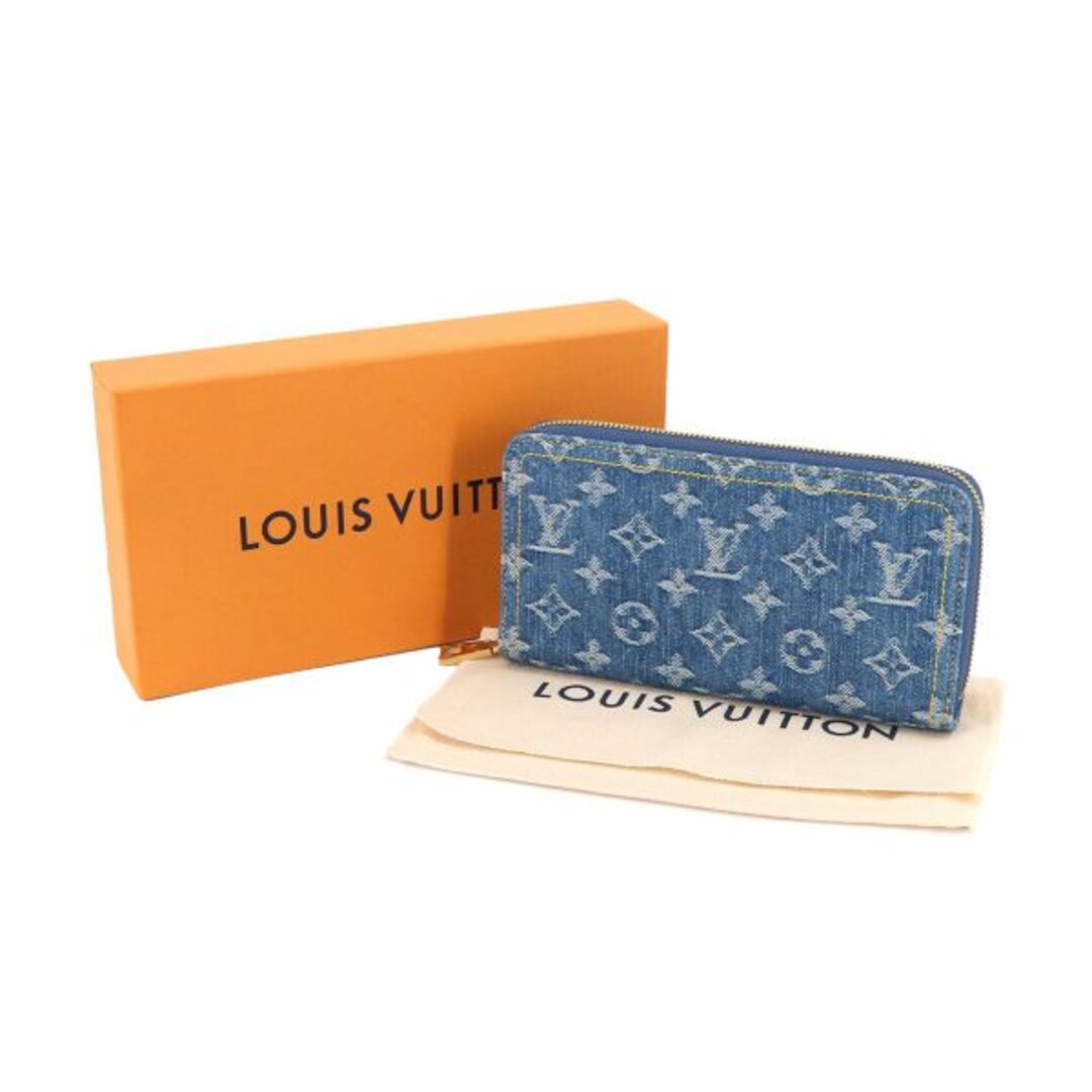 LOUIS VUITTON(ルイヴィトン)の未使用 展示品 ルイ ヴィトン LOUIS VUITTON モノグラム デニム ジッピー ウォレット ラウンドファスナー 長財布 キャンバス ブルーデニム M82958 VLP 90231852 レディースのファッション小物(財布)の商品写真