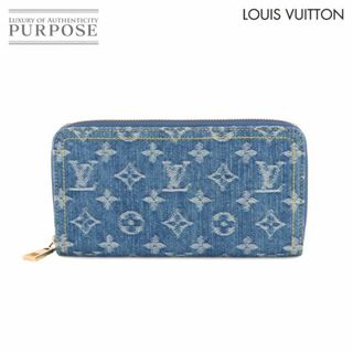 ルイヴィトン(LOUIS VUITTON)の未使用 展示品 ルイ ヴィトン LOUIS VUITTON モノグラム デニム ジッピー ウォレット ラウンドファスナー 長財布 キャンバス ブルーデニム M82958 VLP 90231852(財布)