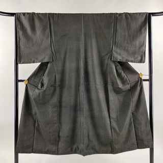 男着物 身丈142cm 裄丈65cm 正絹 秀品 【中古】(着物)