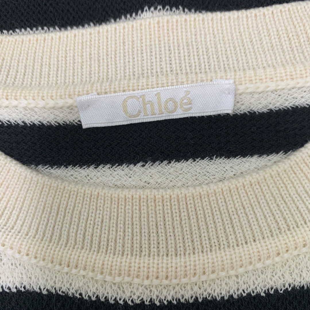 Chloe(クロエ)の美品　クロエ　ボーダーニット　セーター レディースのトップス(ニット/セーター)の商品写真