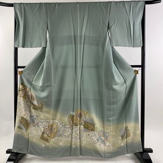 色留袖 身丈163cm 裄丈67.5cm 正絹 秀品 【中古】(着物)