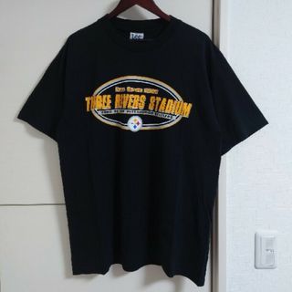 リー(Lee)のLee 両面プリントTシャツ NFL スティーラーズ 古着 ビッグシルエット(Tシャツ/カットソー(半袖/袖なし))