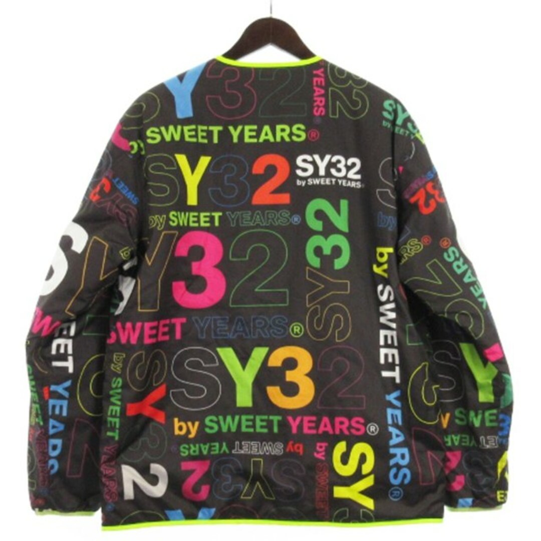 SWEET YEARS(スウィートイヤーズ)のスウィート イヤーズ SY32 リバーシブル 中綿 ジャケット ロゴ総柄 M メンズのジャケット/アウター(ブルゾン)の商品写真