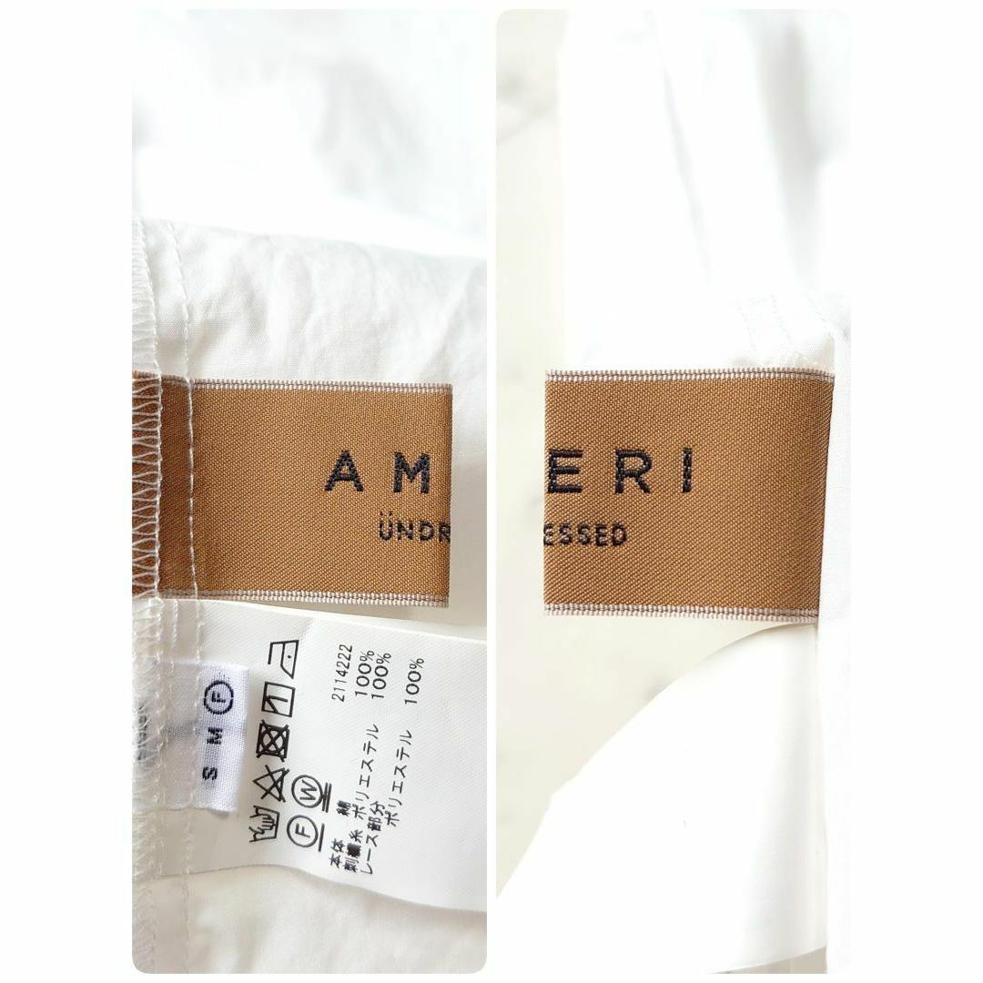 Ameri VINTAGE(アメリヴィンテージ)のAMERI アメリ 刺繍 レース 長袖トップス コットン F ヴィンテージライク レディースのトップス(シャツ/ブラウス(長袖/七分))の商品写真