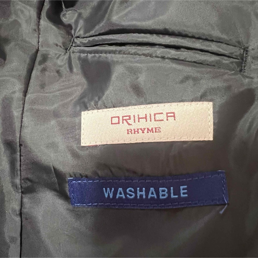 ORIHICA(オリヒカ)の【美品】ORIHICA オリヒカ　テーラードジャケット　7号　S ブラック　黒 レディースのジャケット/アウター(テーラードジャケット)の商品写真