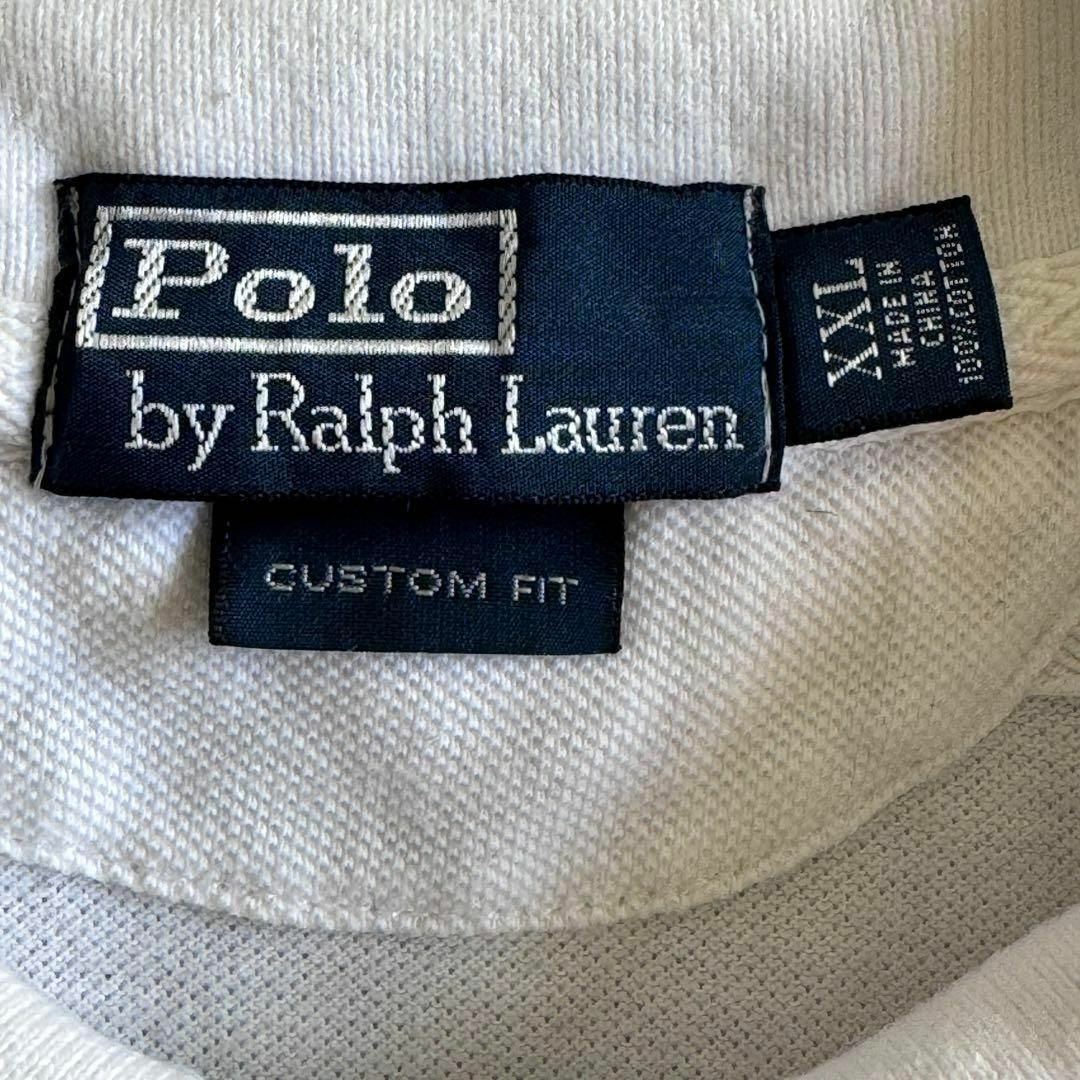希少 90s ポロ ラルフローレン ポロシャツ 半袖 ワッペンロゴ ビックサイズ メンズのトップス(ポロシャツ)の商品写真