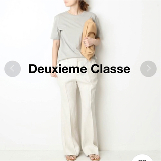 ドゥーズィエムクラス(DEUXIEME CLASSE)のDeuxieme Classe リネンパンツ ロング 麻 スラックス 36(カジュアルパンツ)