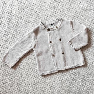 プチバトー(PETIT BATEAU)の【プチバトー】　カーディガン　18m/81cm(カーディガン/ボレロ)