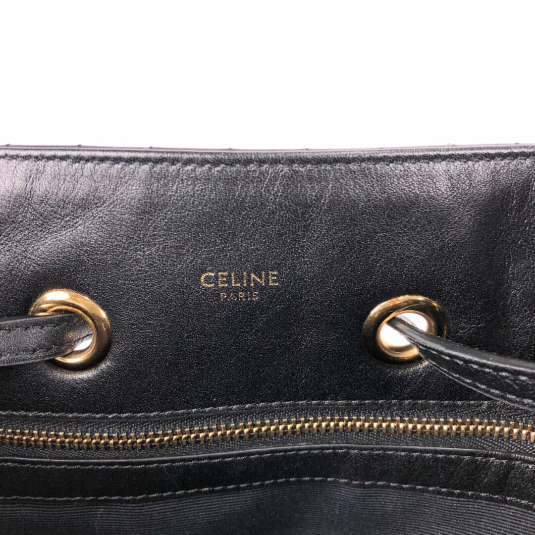 celine(セリーヌ)の　セリーヌ CELINE Cチャーム スモールバッグパック 188373 ブラック ラムスキン レディース リュック・デイパック レディースのバッグ(リュック/バックパック)の商品写真