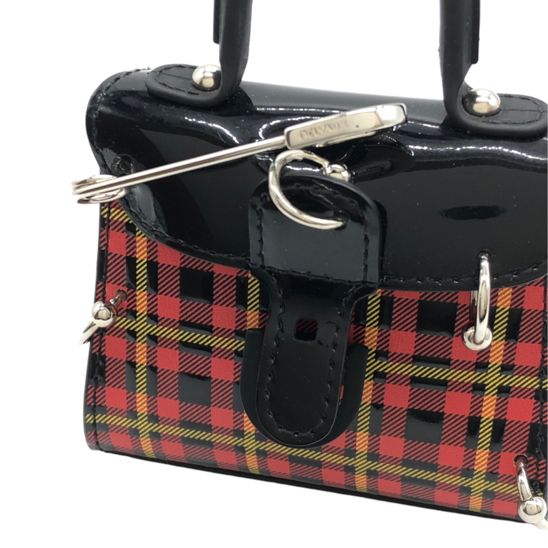 　デルヴォー DELVAUX ブリヨンチャーム ブラックｘレッド　SV金具 PVCｘエナメル レディース チャーム レディースのアクセサリー(チャーム)の商品写真