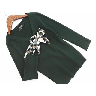 スウィングル(Swingle)のSwingle スウィングル 2WAY スカーフ付き ニット セーター sizeM/緑 ■◇ レディース(ニット/セーター)