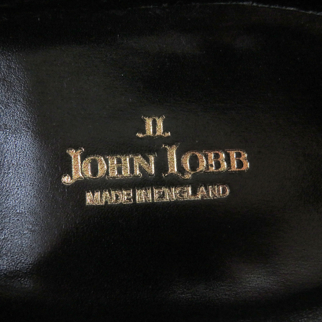 JOHN LOBB(ジョンロブ)の美品□John Lobb ジョンロブ EDWARD レザー プレステージ プレーントゥ フラットシューズ ローファー ブラック 7 保存袋付き イングランド製 メンズ メンズの靴/シューズ(その他)の商品写真