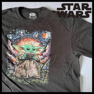 スターウォーズ Tシャツ ヨーダ オーバーサイズ コピーライト付き キャラ 黒(Tシャツ/カットソー(半袖/袖なし))