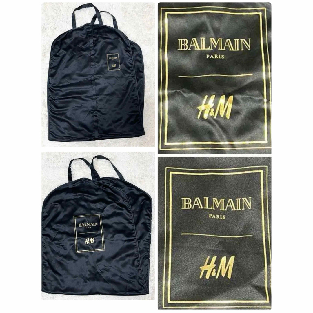 BALMAIN(バルマン)のコラボ 即完売 美品 BALMAIN バルマン H&M 本革 ライダース 44 メンズのジャケット/アウター(ライダースジャケット)の商品写真