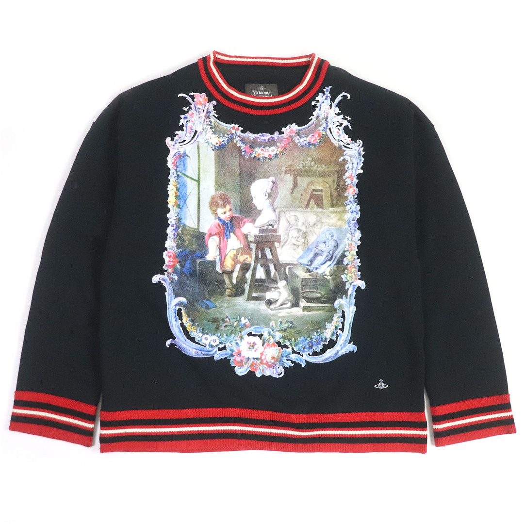 Vivienne Westwood - 美品□Vivienne WestwoodMAN ヴィヴィアンウエストウッドマン 22SS コットン SCULPTURE BOY オーブ刺繍 トレーナー スウェットシャツ ブラック 44 日本製 正規品 メンズ 定価36,300円の通販 by 衣類&ブランドリサイクル GREEN ラクマ店【12/28~1/5 Vivienne Westwood - 美品□Vivienne WestwoodMAN ヴィヴィアンウエストウッドマン 22SS コットン SCULPTURE BOY オーブ刺繍 トレーナー スウェットシャツ ブラック 44 日本製 正規品 メンズ 定価36,300円の通販 by 衣類&ブランドリサイクル GREEN ラクマ店【12/28~1/5