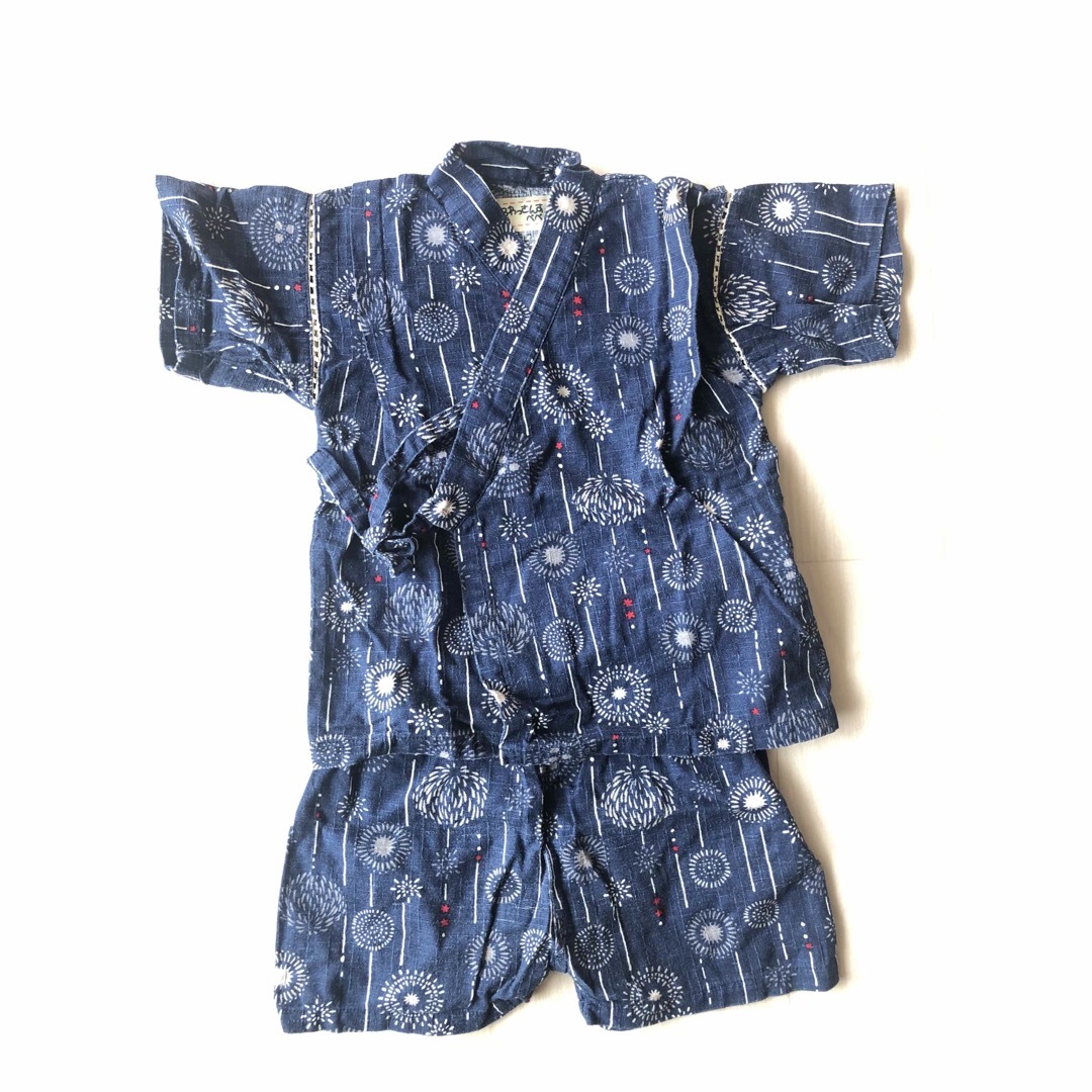 甚平　90サイズ キッズ/ベビー/マタニティのキッズ服男の子用(90cm~)(甚平/浴衣)の商品写真