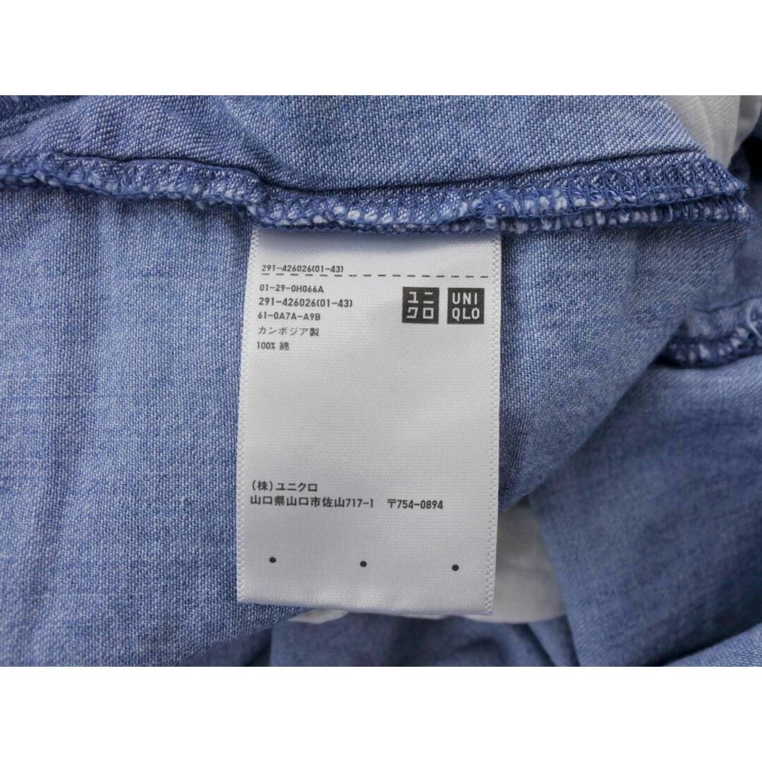 UNIQLO(ユニクロ)のUniqlo U ユニクロ ユー ルメール デニム ドロスト ワンピース sizeS/青 ■◇ レディース レディースのワンピース(ミニワンピース)の商品写真