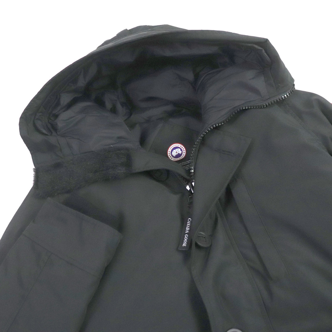 CANADA GOOSE(カナダグース)の極美品□CANADA GOOSE カナダグース 3438MJ JASPER PARKA ロゴワッペン WZIP フーデッド ダウンコート ダウンジャケット ブラック カナダ製 正規品 メンズ 定価192,500円 メンズのジャケット/アウター(ダウンジャケット)の商品写真